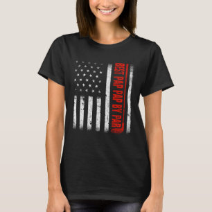 Camiseta Pap De Homens Da Par American Flag Family Faes