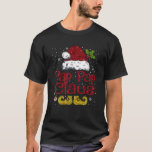 Camiseta Pap Pap Claus Matching Family Christmas Santa Hat<br><div class="desc">Pap Claus Correspondendo à Família Natal Santa Hat Xmas Camisa</div>