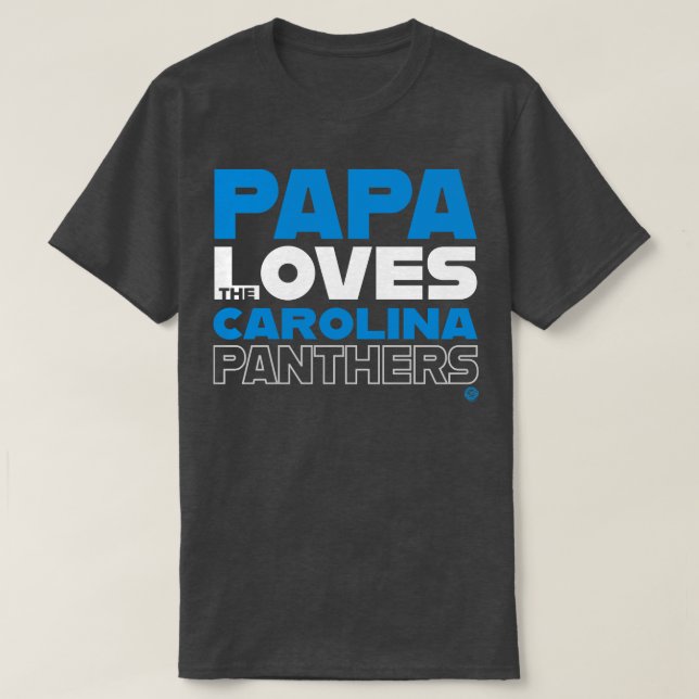 Camiseta Papa ama os Panteras olina (Frente do Design)