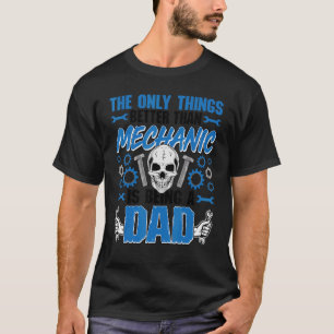 Camiseta Papá Automotivo Melhor Que Mecânico Está Sendo Um