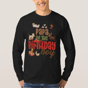 Camiseta Papa Barn Animais Fazendas País Tripulação de Aniv