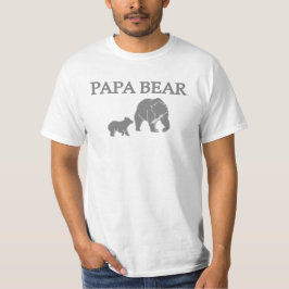 Camiseta "Papa Bear" Bear Fishing with Cub T-Shirt
