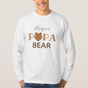 Camiseta Papá Bear Kid Name Pai T-Shirt