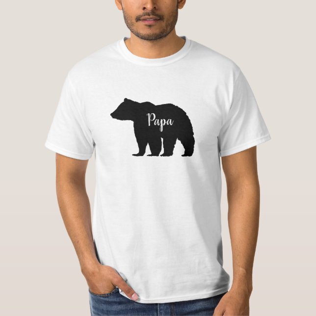 Camiseta Papá Bear Mens T-shirt (Frente)