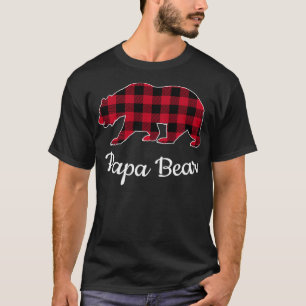 Camiseta Papa Bear Pajama Xadrez Red Buffalo