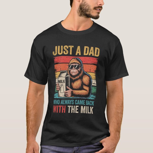 Camiseta Papá Bigfoot Só Um Pai Que Sempre Voltou Com (Frente)