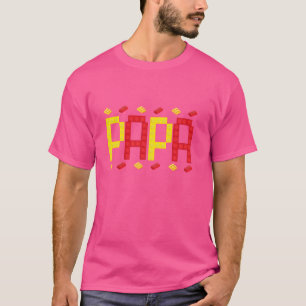 Camiseta Papa Birthday Boy Master Builder Edifício Bricks B