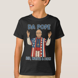 Camiseta Papa Branco-Branco-Santo Da América Chicago Pope L