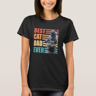 Camiseta Papa British Shorthair MELHOR PAI DE GATO DE TODOS