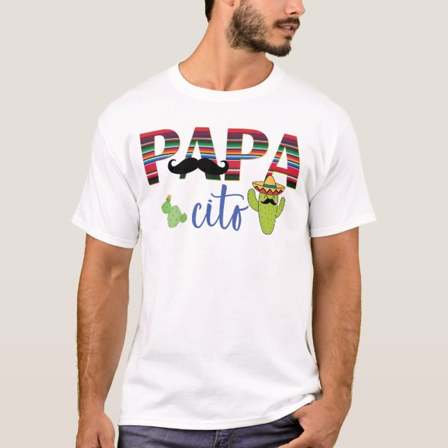 Camiseta Papa Cito Mexicano Fiesta Pai T-Shirt (Frente)