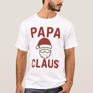 Camiseta Papá Claus - Design de Papai noel de Natal Engraça