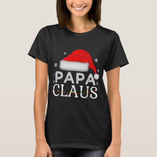 Camiseta Papá Claus Engraçado Pai de Correspondência Famili