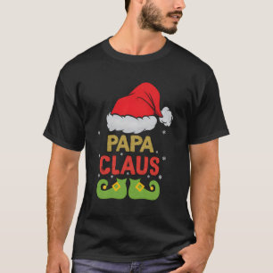 Camiseta Papa Claus Tee Pajama Correspondente Ao Xmas Para