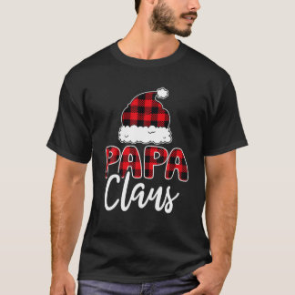 Camiseta Papa Claus Xadrez Buffalo Família de Natal