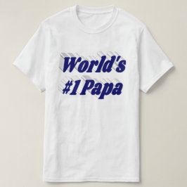 Camiseta Papa com texto azul escuro T-Shirt