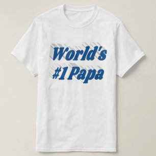 Camiseta Papa com texto azul-marinho T-Shirt