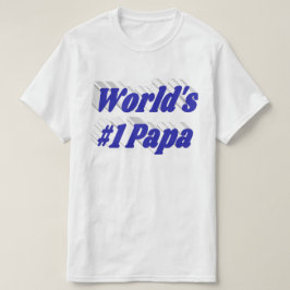 Camiseta Papa com texto azul T-Shirt