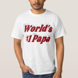 Camiseta Papá com texto burgundy
