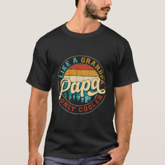 Camiseta Papá Como Vovô Apenas Pai Engraçado E Engraçado Pa