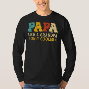 Camiseta Papá Como Vovô Só Fria Pai Vintage Pai