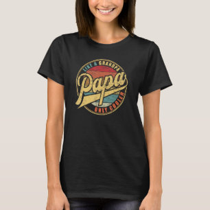 Camiseta PAPA como vovô só mais legal é o Funny pai Definit