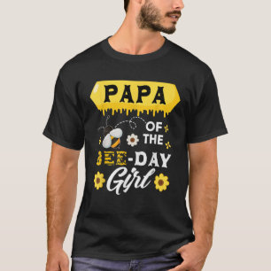 Camiseta Papá da Bee Birthday Girl Matching Hive