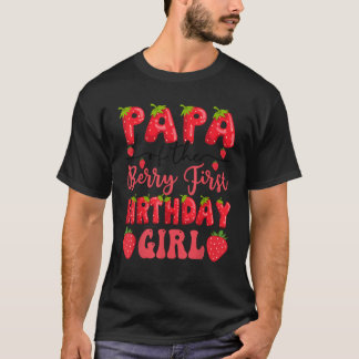 Camiseta Papa Da Berry First Birthday Girl Strawberry L