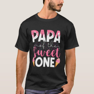 Camiseta Papa Da Doce Família De Um Sorvete Correspondente