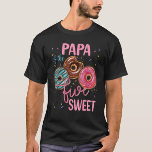 Camiseta Papá Da Doce Festa de aniversário De Cinco 5