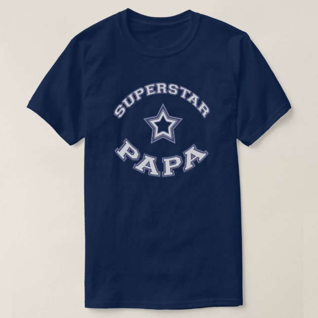 Camiseta Papá da estrela mundial (Frente do Design)