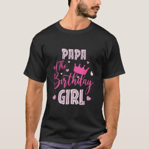 Camiseta Papá Da Fama De Correspondência Cor-De-Feira-Rosa