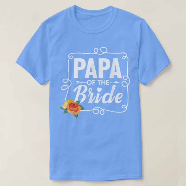 Camiseta Papá da Noiva para um pai (Frente do Design)