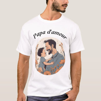 Camiseta Papa d'amour