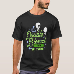 Camiseta Papá De Gêmeos Avô Anunciou Avô Para