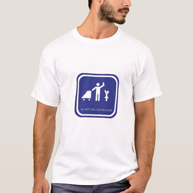 Camiseta papá de los helados (Frente)