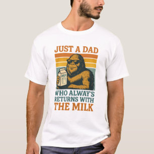Camiseta Papá De Pé Grande, Só Um Pai Que Sempre Voltou Com