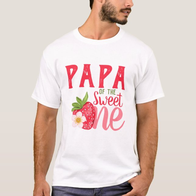 Camiseta Papá De Um Festa De primeiro aniversario De Morang (Frente)
