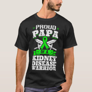 Camiseta Papá De Um Pai De Consciência Do Guerreiro Da Doen