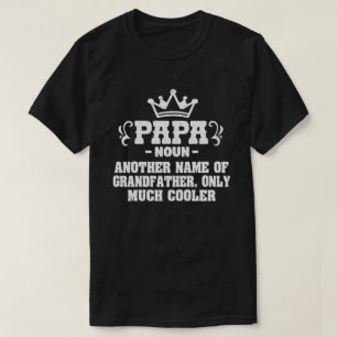 Camiseta Papa Definição Engraçada Significa Dia de os pa