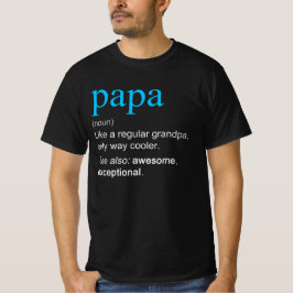 Camiseta Papa Definição Noun Como Um Avô Só Mais Frio