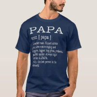 Papa Definition Grandpa Gifts Men