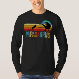 Camiseta Papa Dinossaur Rex Papasaurus One Kids Family Matc