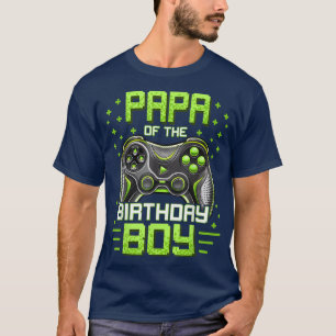 Camiseta Papá do Aniversário do Jogo de Vídeo Correspondent