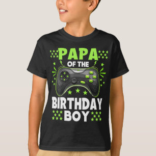 Camiseta Papá do Aniversário do Jogo de Vídeo Correspondent