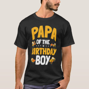 Camiseta Papá Do Aniversário Do Trabalhador De Construção