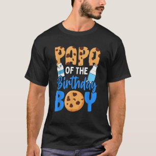 Camiseta Papá do aniversário Leite e Cookies 1rua