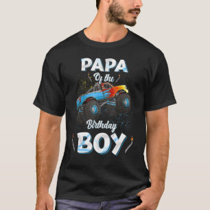 Camiseta Papá Do Aniversário Monstro Monstro Homens Da