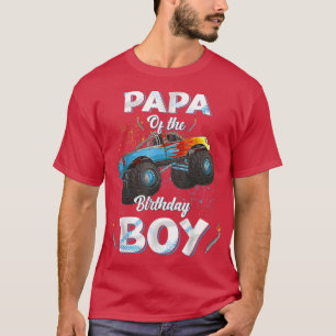 Camiseta Papá Do Aniversário Monstro Monstro Homens Da