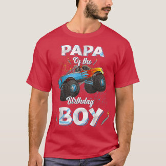 Camiseta Papá Do Aniversário Monstro Monstro Homens Da