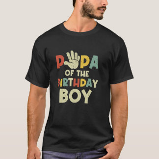 Camiseta Papá Do Aniversário Oi 5 Anos De Idade Dia F